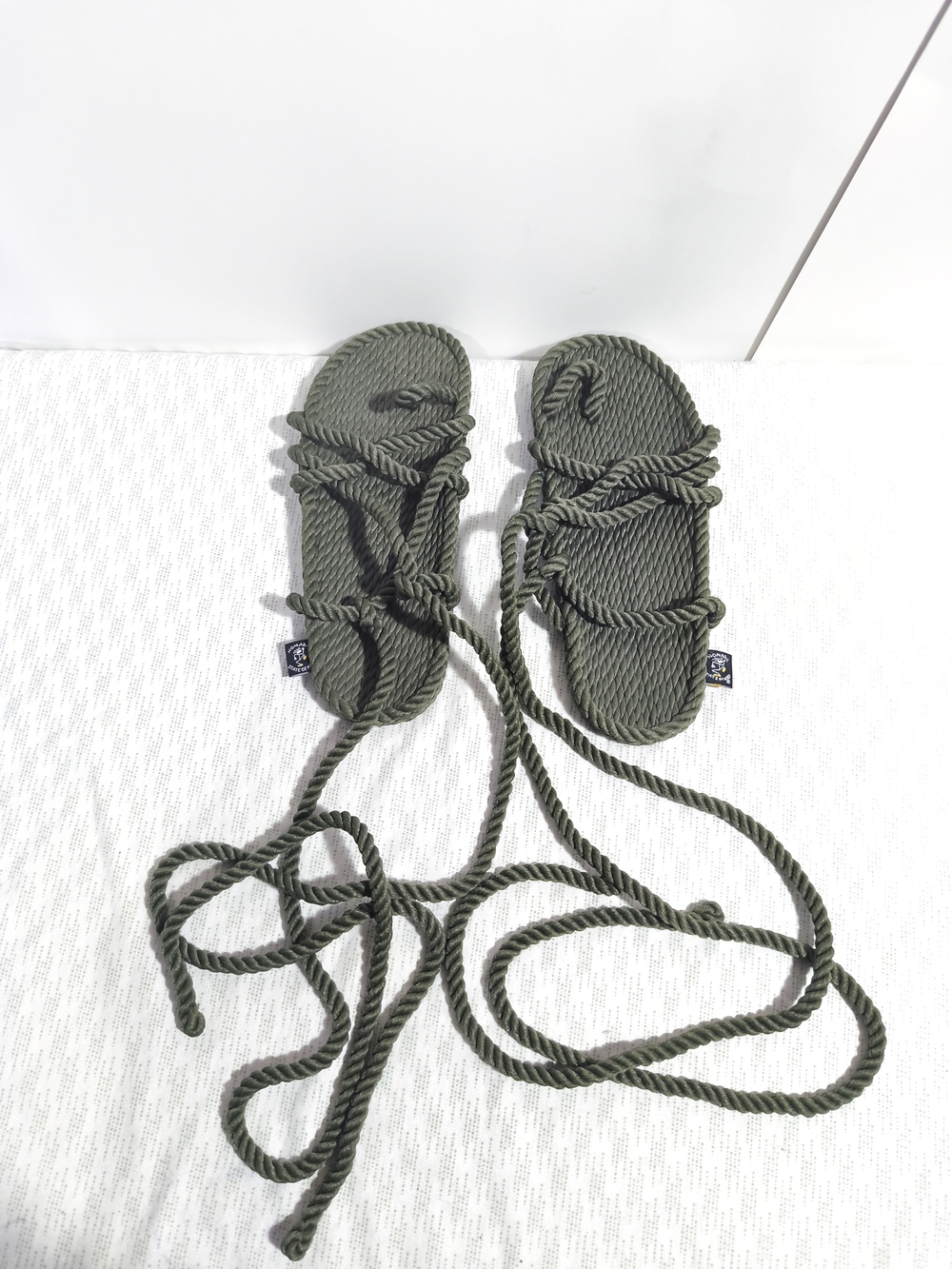 Nomadic State of Mind rope sandals in an olive green color, size 9 women's